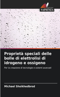 Proprietà speciali delle bolle di elettrolisi di idrogeno e ossigeno