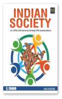 Indian Society For UPSC Civil Services CSE & State PSC Examinations IAS Prelims & Mains 2024 - 2025 | English | Indian Society UPSC Exam Book | up-to-date with 10 Years Previous Question papers