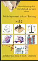 What do you need to learn? Teaching What do you need to teach? Learning: Vol2