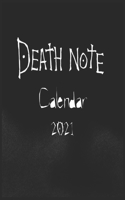 death note calendar 2021