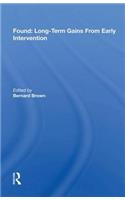 Found: Long-Term Gains From Early Intervention