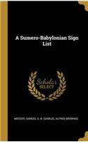 Sumero-Babylonian Sign List