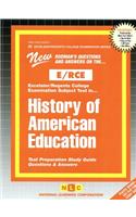 History of American Education: Passbooks Study Guide