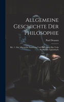 Allgemeine Geschichte Der Philosophie