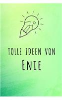 Tolle Ideen von Enie: Liniertes Notizbuch für deinen Vornamen