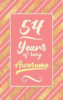 54th Birthday Journal