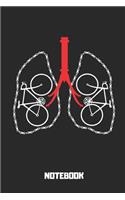 Notebook: Lined Notebook for Bike Lovers and Everyone Who Loves Mechanics. Diary or Journal for the Spare Part Documentation or the Repair Manual of Your Favo