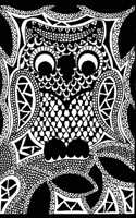 Doodle Owl Journal: Blank Ruled Owl Notebook