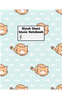 Blank Sheet Music Notebook