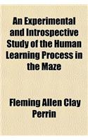 An Experimental and Introspective Study of the Human Learning Process in the Maze