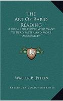 The Art Of Rapid Reading