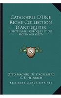 Catalogue D'Une Riche Collection D'Antiquites