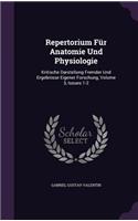 Repertorium Für Anatomie Und Physiologie