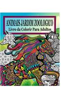 Animais Do Jardim Zoologico Livro da Colorir Para Adultos