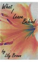 What I Leave Behind