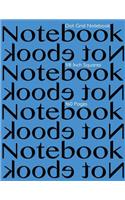 Dot Grid Notebook 1/8 Inch Squares 160 pages: Notebook Not Ebook with blue cover, 8.5"x11" 1/8 inch dot grid graph paper, perfect bound, ideal for structuring sketches