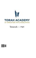 Tetzaveh Chumash Workbook