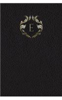 Monogram "e" Any Day Planner Notebook: (5 Monogram Black 150 Planner)