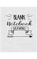 Blank Notebook Drawing: Blank Doodle Draw Sketch Book