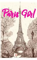 Paris Girl Travel Notebook Journal