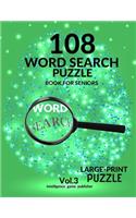 108 Word Search Puzzle Book For Seniors Vol.3