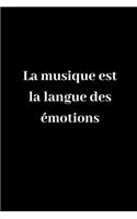 La musique est la langue des émotions