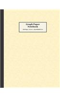 Graph Paper Notebook: 100 Pages, 8.5x11, Quad Ruled 5x5, Yellow Parchment Cover Pattern