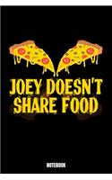 Joey Doesn'T Share Food Notebook