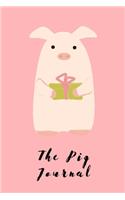 The Pig Journal: Pigs Notebook for for Women to Write In, Lined Size 6x9