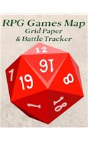 RPG Games Map Grid Paper & Battle Tracker