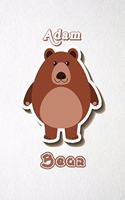 Adam Bear A5 Lined Notebook 110 Pages