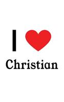 I Love Christian: Christian Designer Notebook