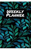 Weekly Planner - Undated Planner: Floral (2), 52 Week Agenda Weekly Pad, To Do List Notepad, Time Organizer, Journal Notes- [Professional Binding]
