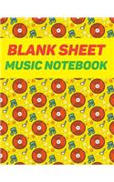 Blank Sheet Music Notebook: Music Composition Books(1 Song Writing Journals 10 Staff)