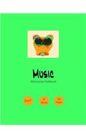 Music Manuscript Notebook: Staff Paper for Compositions and Writing Songs(9 Composer)
