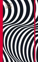 Lulu Guinness: A5 2019 Optical Stripe Diary