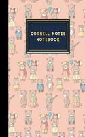 Cornell Notes Notebook: Cornell Note Pads, Cornell Notebook Paper, Note Taking Notebook Paper, Cute Teddy Bear Cover, 8.5" x 11", 200 pages(75 Cornell Notes Notebooks)