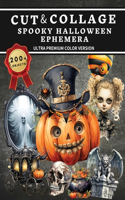 Cut and Collage Spooky Halloween Ephemera Book