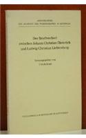 Der Briefwechsel Zwischen Johann Christian Dieterich Und Ludwig Christian Lichtenberg
