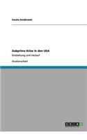 Subprime Krise in den USA: Entstehung und Verlauf