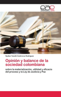 Opinión y balance de la sociedad colombiana