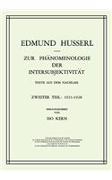 Zur Phänomenologie Der Intersubjektivität