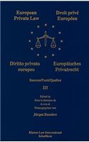 European Private Law, Sources, III