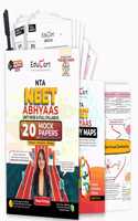 Educart Abhyaas 20 NEET UG Mock Papers 2025 - Full Syllabus & Unitwise (Introducing Ch-wise NEET Theory Maps Book and new pattern chart)