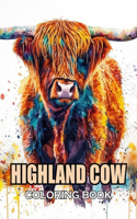 Highland Cow Coloring Book