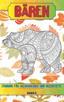 Färbung für Gelschreiber und Bleistifte - Mandala - Tiere - Bären