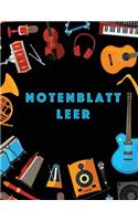 Notenblatt Leer: Musiker Komposition Buch Instrumentenmanuskript Mitarbeiterzeitung Standard 13 Daube Groß Notizbuch / Tagebuch Geschenk Für Anfänger Mittlere Level 