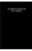 Planificateur de parti: Carnet à pois pour planifier vos fêtes et événements - Design: Noir