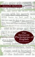 The Syntactic Phenomena of English