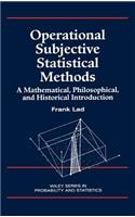 Operational Subjective Statistical Methods